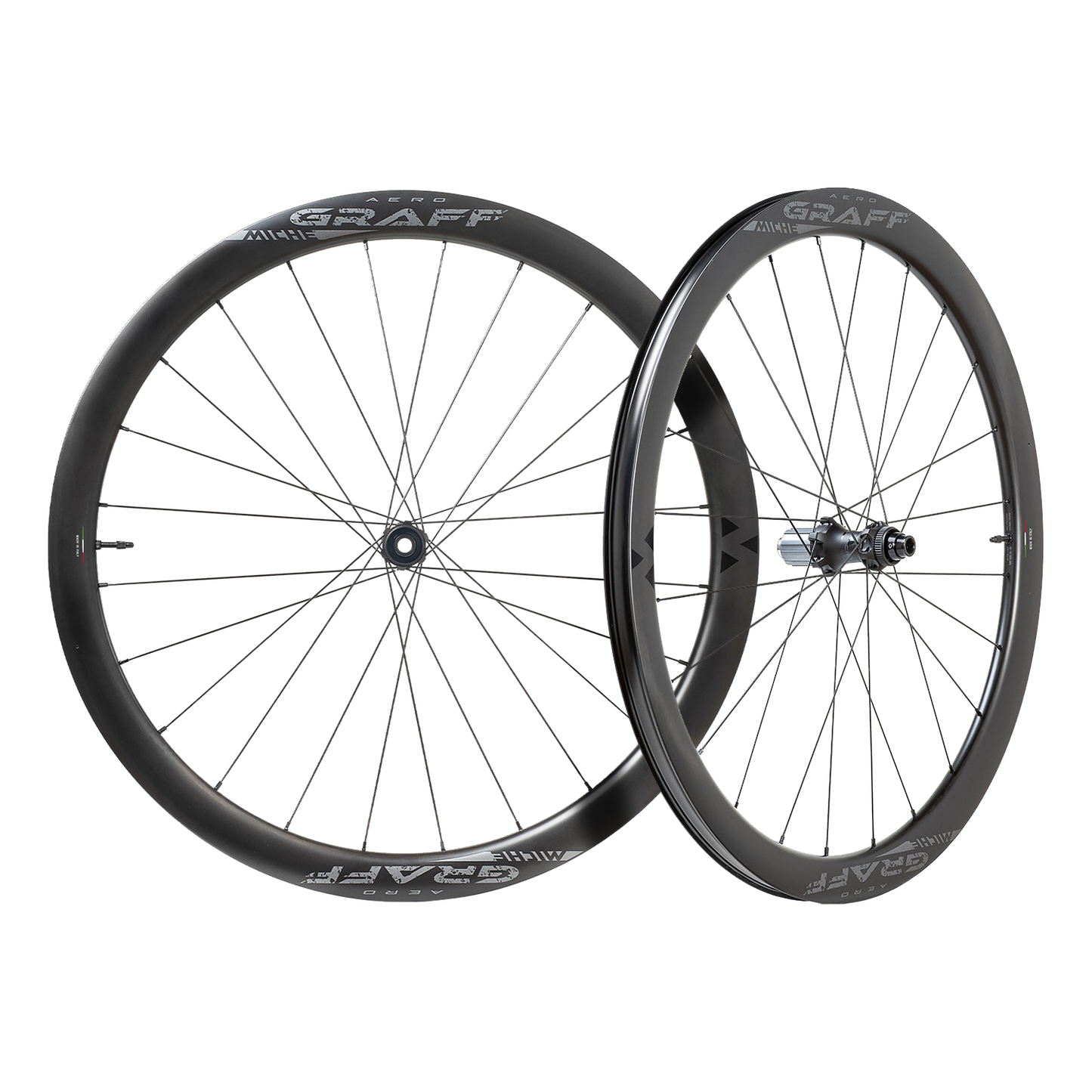 Coppia di ruote MICHE GRAFF AERO DISC Tubeless Ready (Center Lock)
