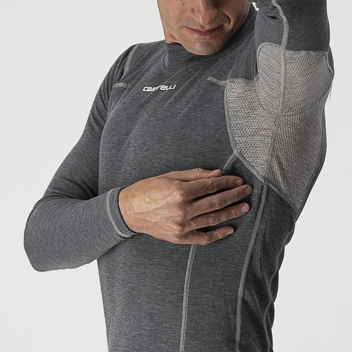 CASTELLI FLANDERS WARM Biancheria intima a maniche lunghe Grigio