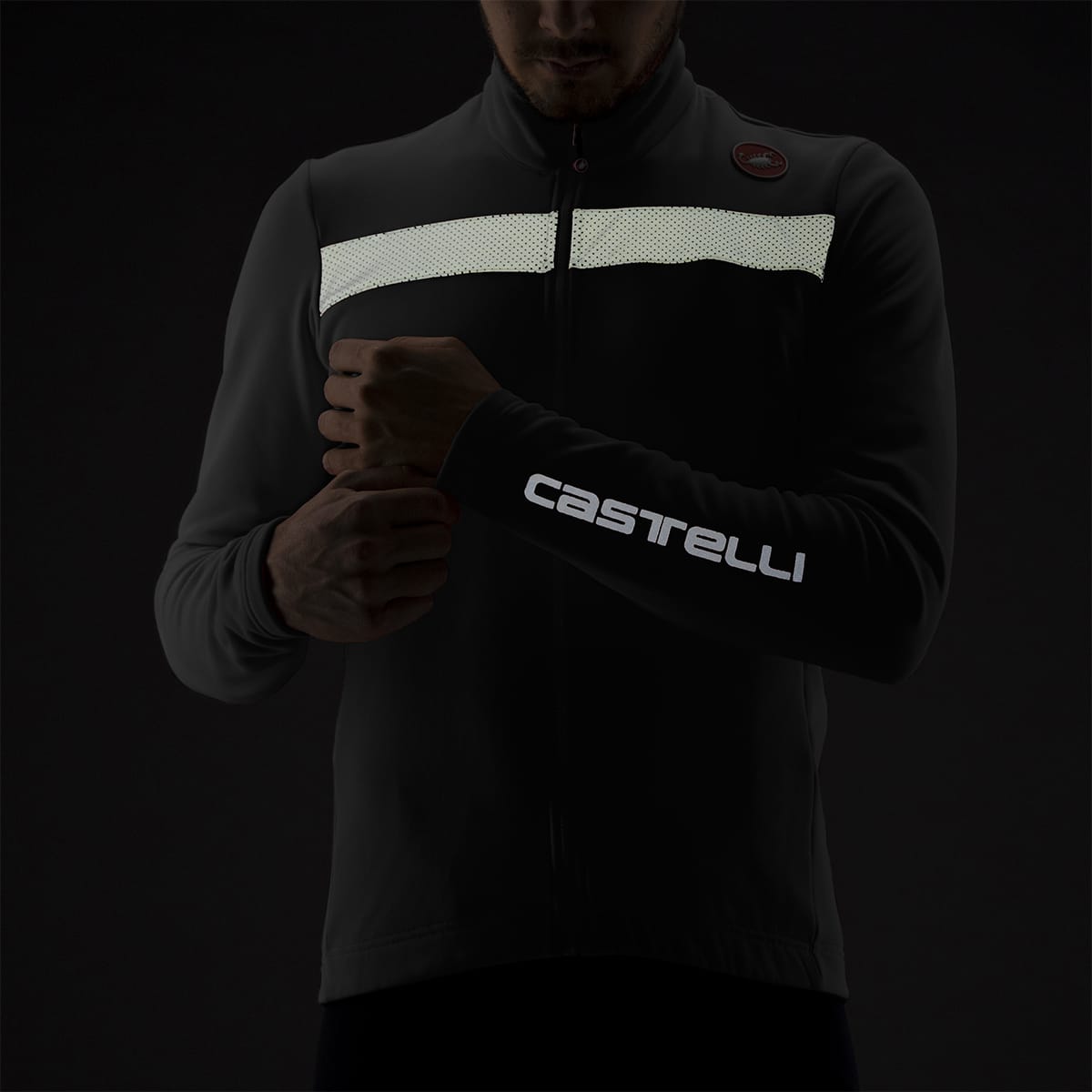 Maglia CASTELLI PURO 3 FZ manica lunga Nera/Grigia