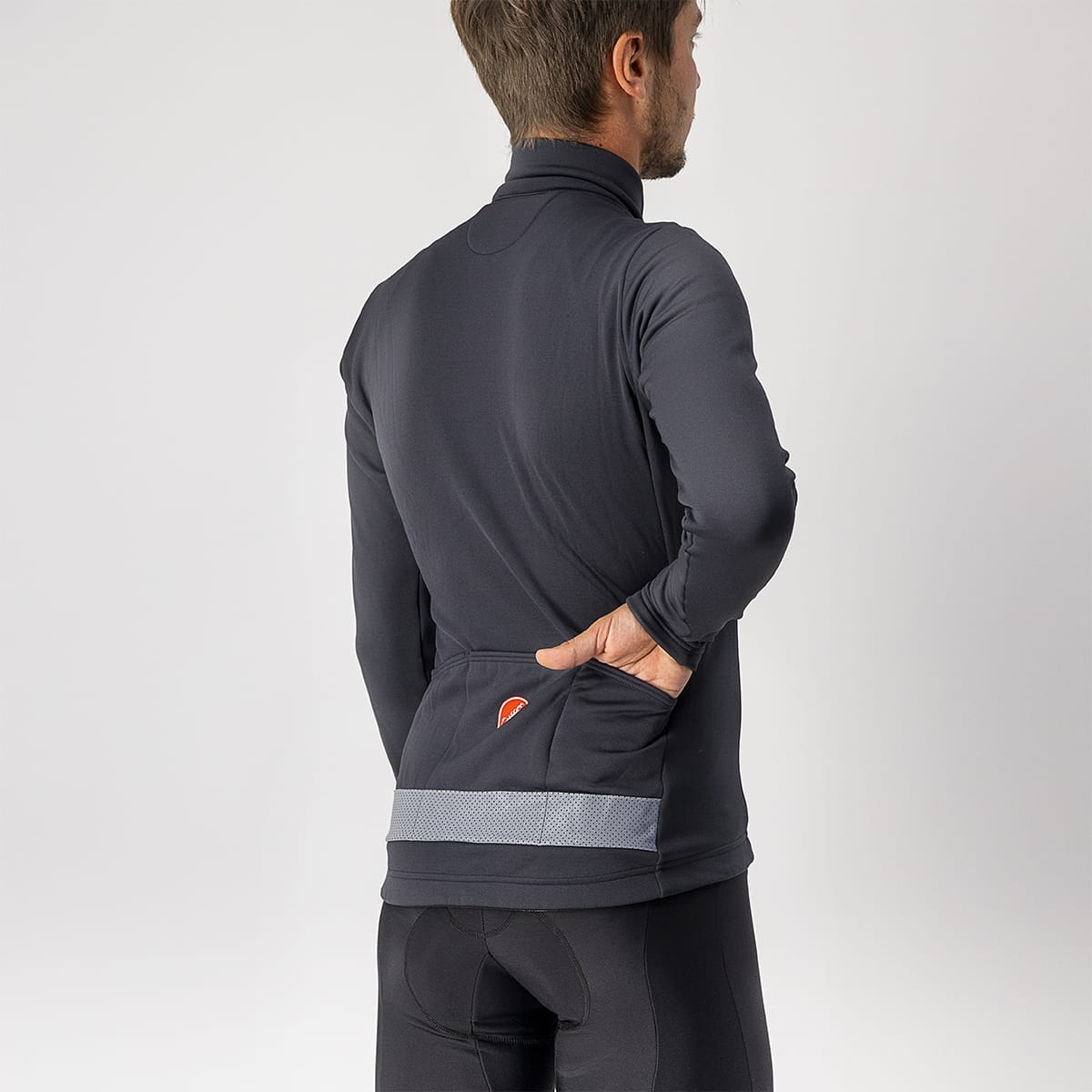 Maglia CASTELLI PURO 3 FZ manica lunga Nera/Grigia