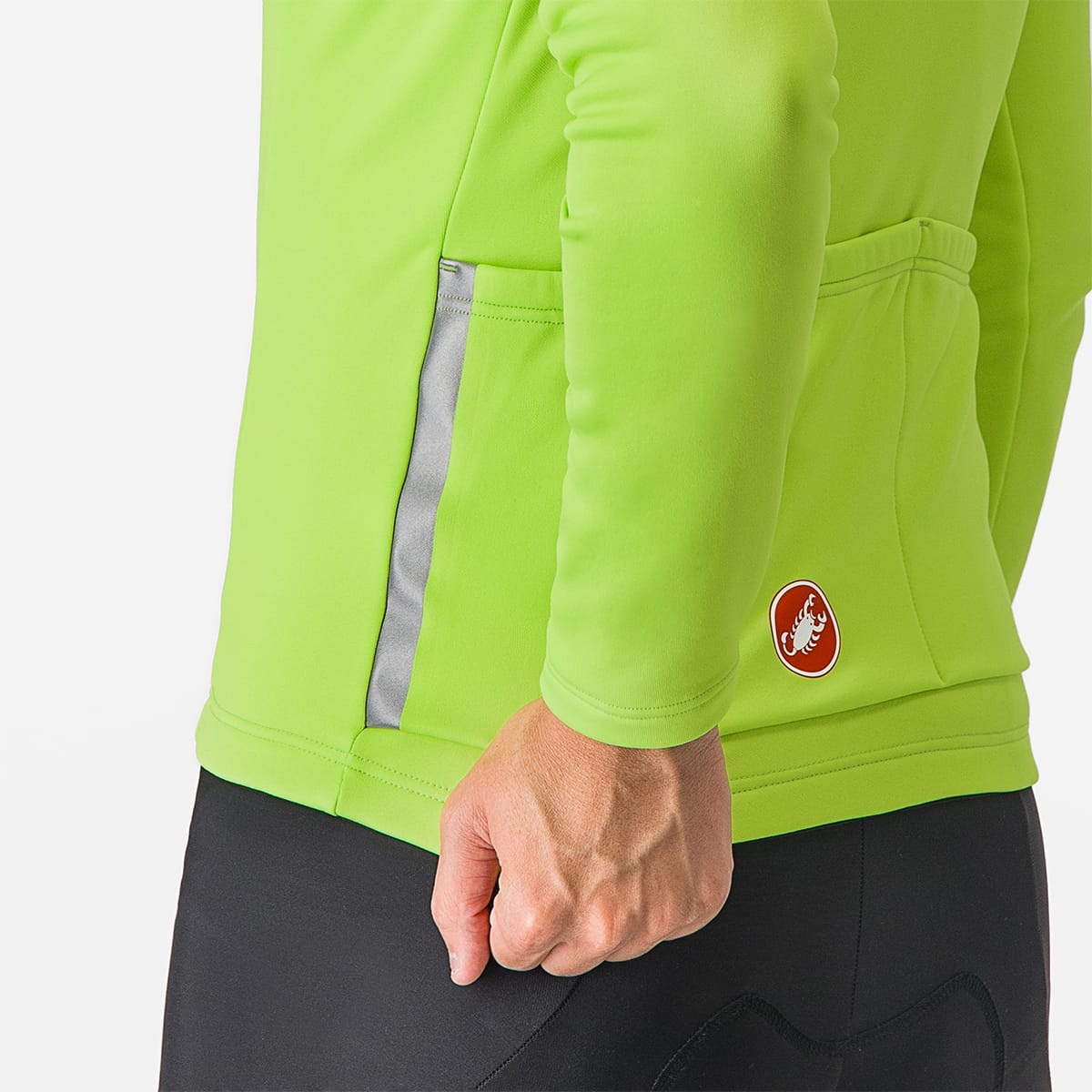 Maglia CASTELLI ENTRATA THERMAL Maniche Lunghe Giallo/Grigio