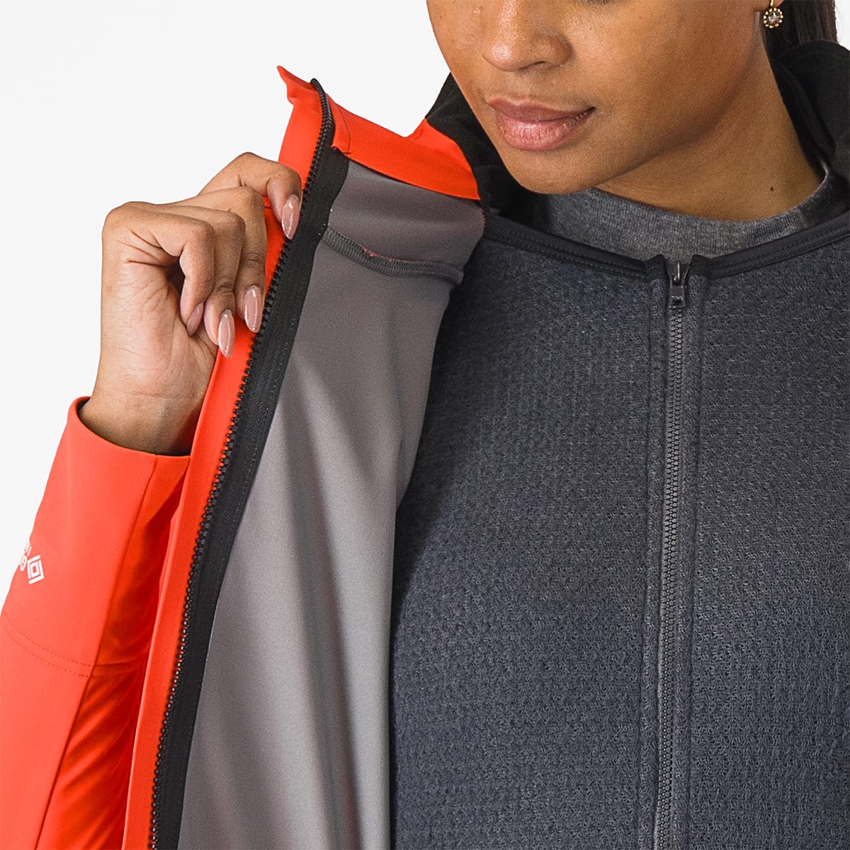 Giacca CASTELLI ALPHA DOPPIO ROS Donna Corallo/Nero