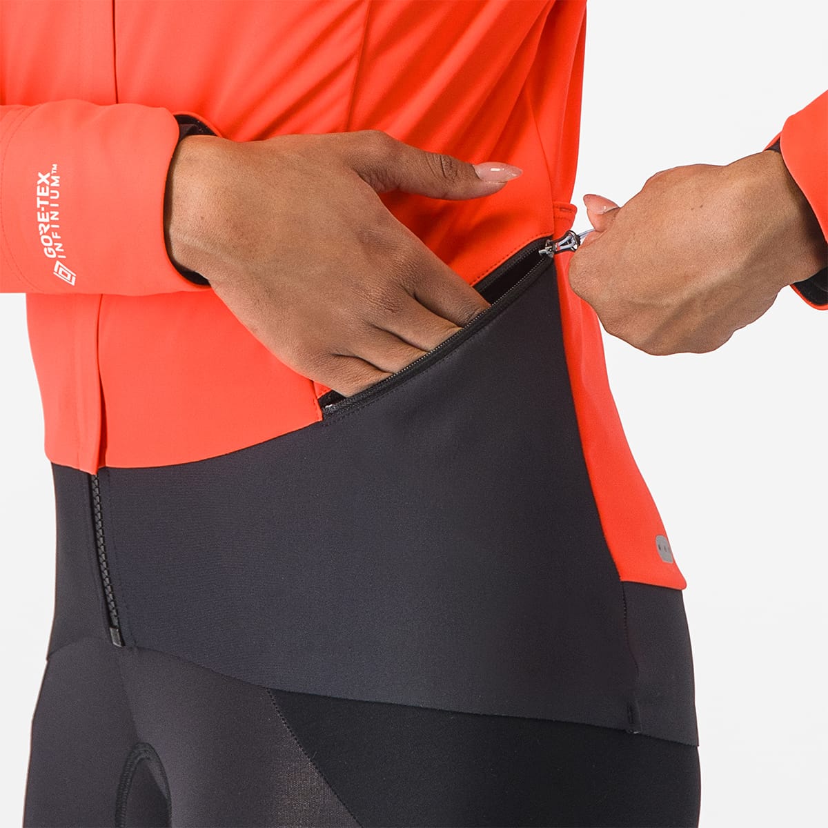 Giacca CASTELLI ALPHA DOPPIO ROS Donna Corallo/Nero