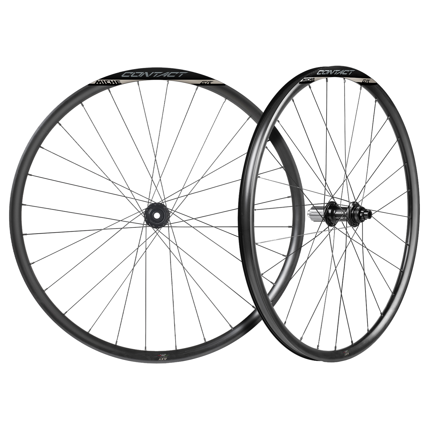 Coppia di ruote MICHE CONTACT GR DISC con copertoni (Center Lock)