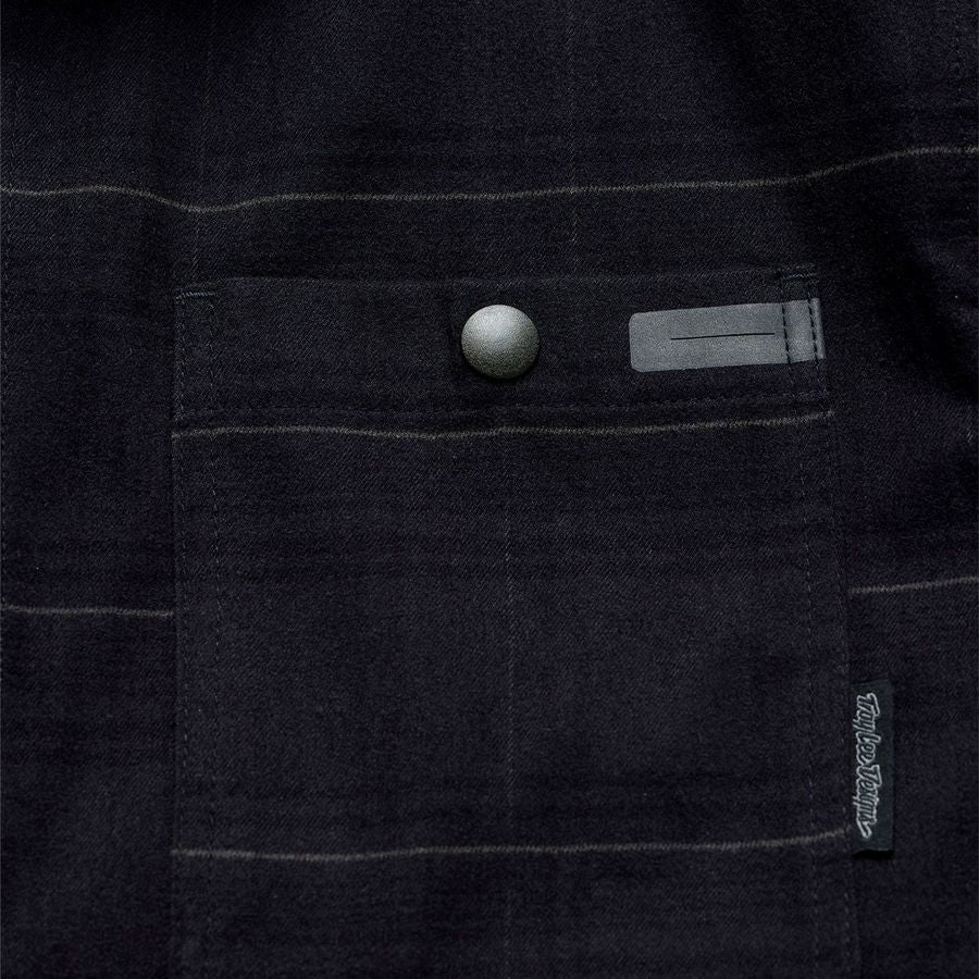 Camicia tecnica TROY LEE GRIND DESIGNS FLANNEL PLAID Carbon