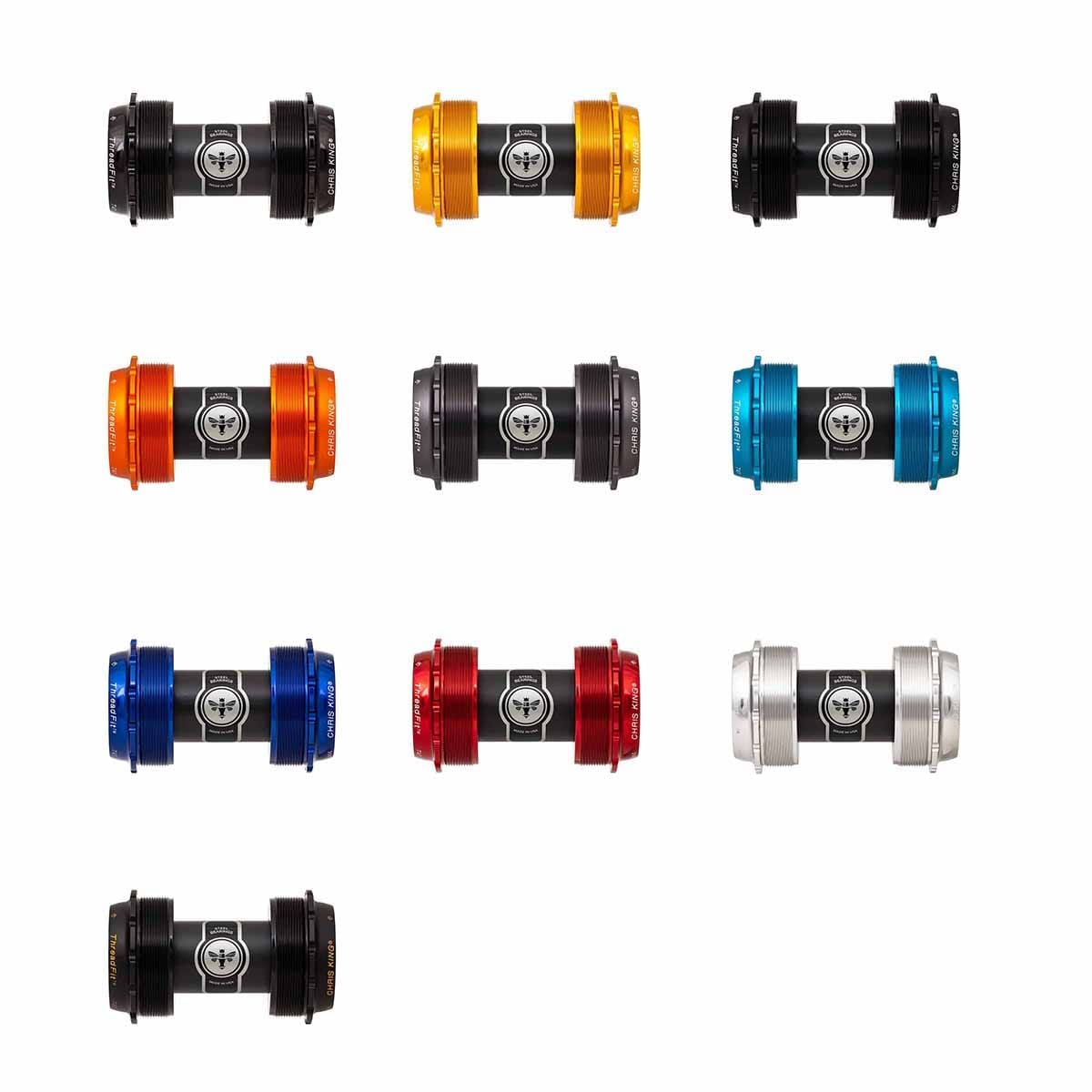 CHRIS KING ThreadFit T47 24x 68/73 mm Guarnitura grigia