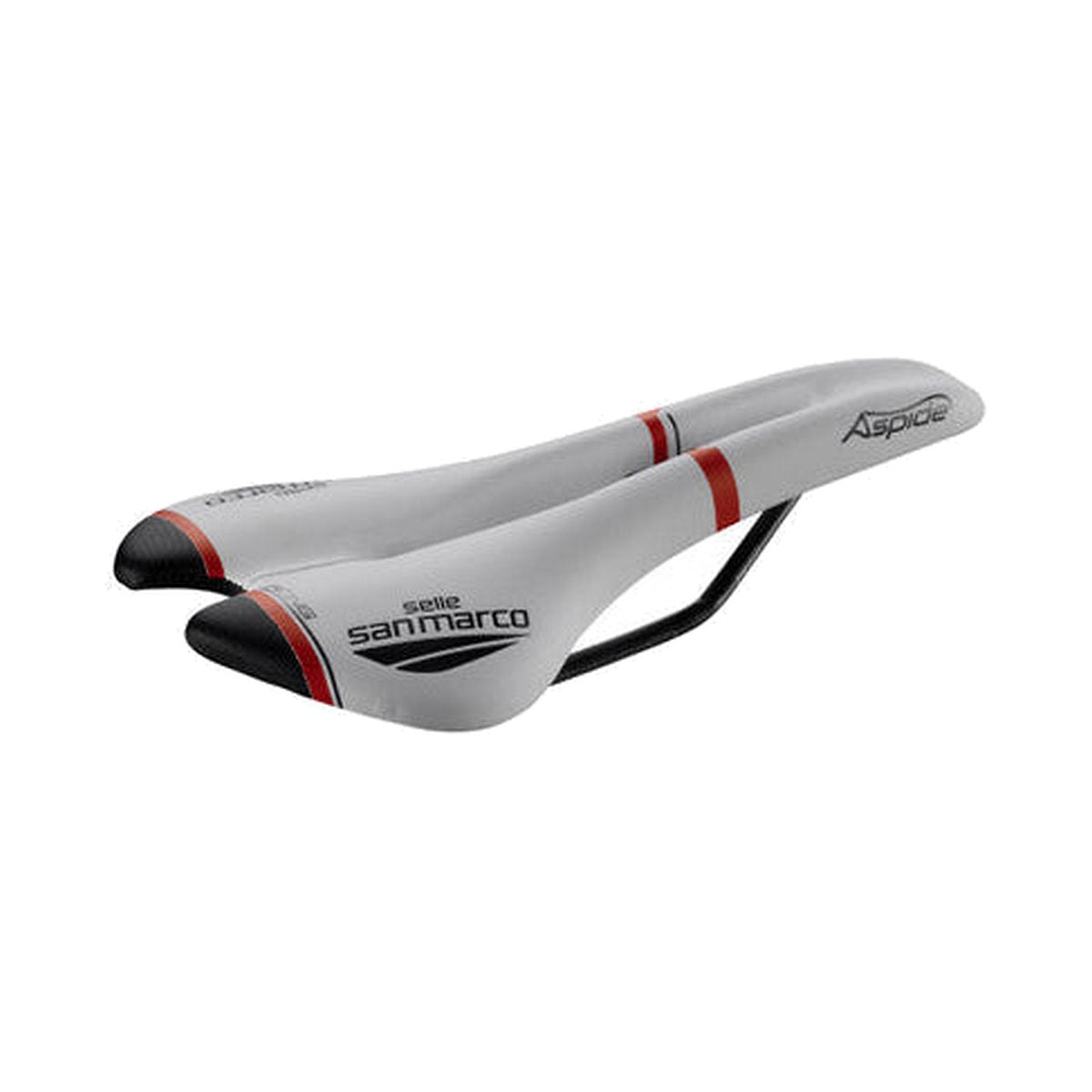 Sella SAN MARCO ASPIDE RACING OPEN FIT NARROW Binari Xsilite Bianco/Nero/Rosso
