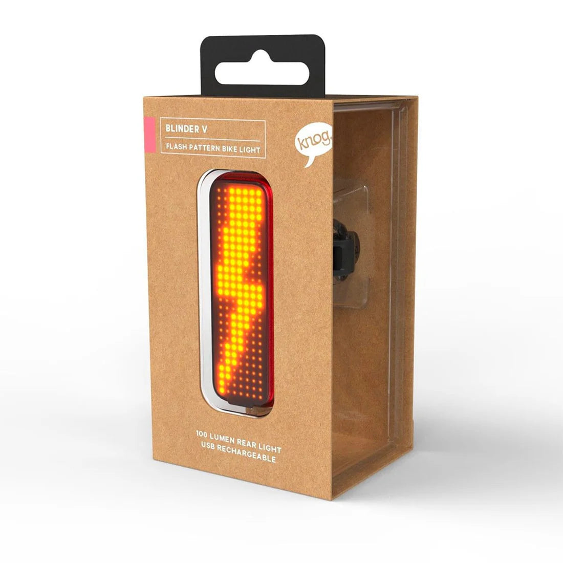 Luce posteriore KNOG BLINDER V - Bullone - Nera