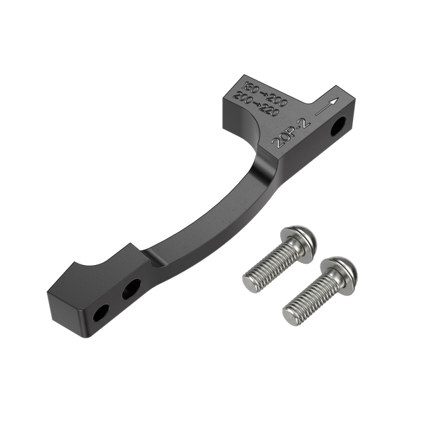 PM / PM SRAM P2 Disc 200/220mm (+20mm) Adattatore staffa anteriore / posteriore + viti e bulloni in acciaio inox