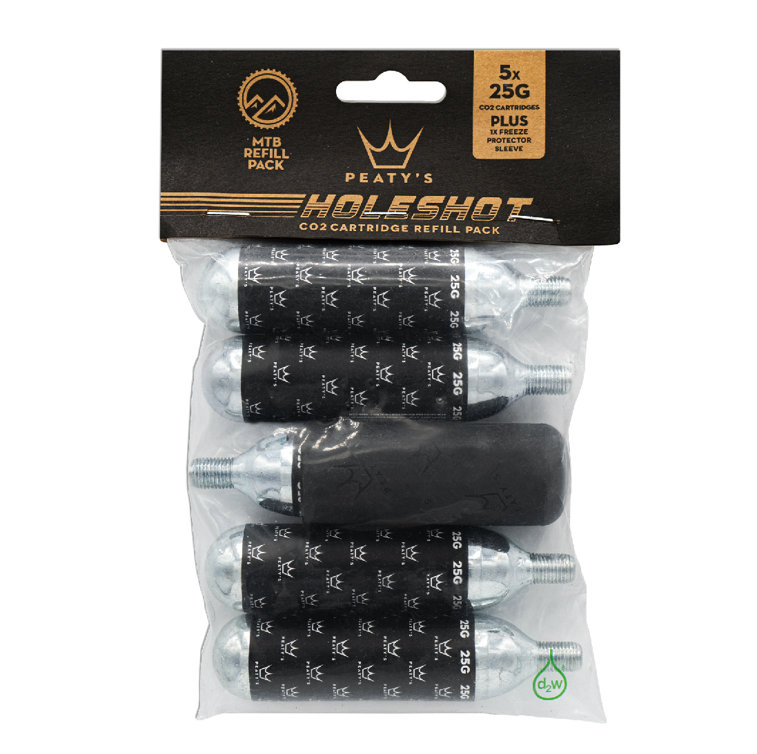 Cartuccia CO2 PEATY'S HOLESHOT MTB filettata (x5)