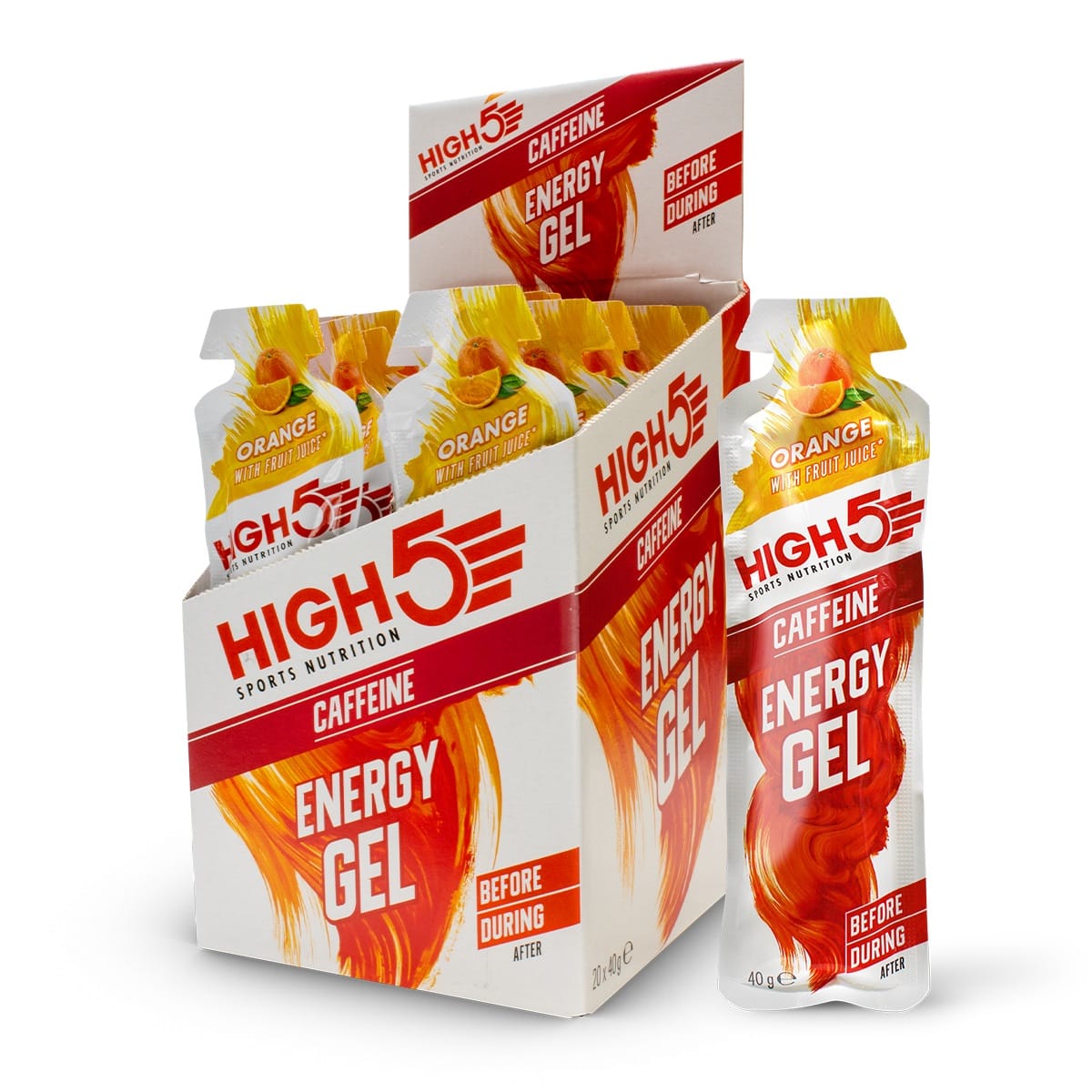 Gel energetico HIGH5 ENERGY GEL Caffeinen (40g) Arancione