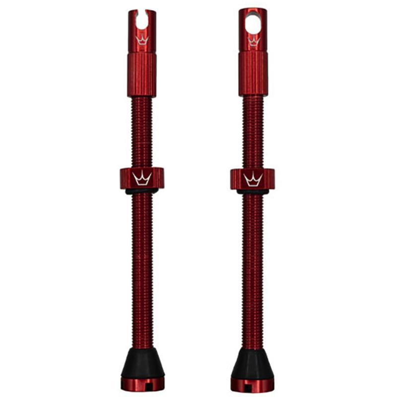 Valvole Tubeless PEATY'S x Chris King MK2 Presta 80 mm (x2) Rosso