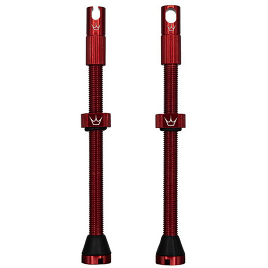 Valvole Tubeless PEATY'S x Chris King MK2 Presta 80 mm (x2) Rosso