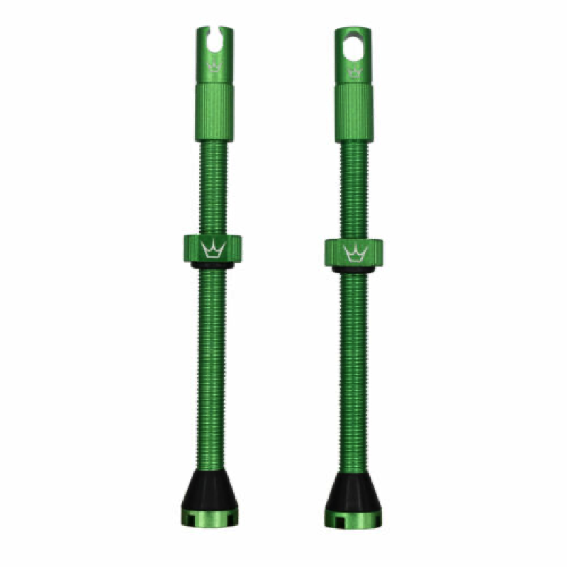 Valvole Tubeless PEATY'S x Chris King MK2 Presta 80 mm (x2) Verde
