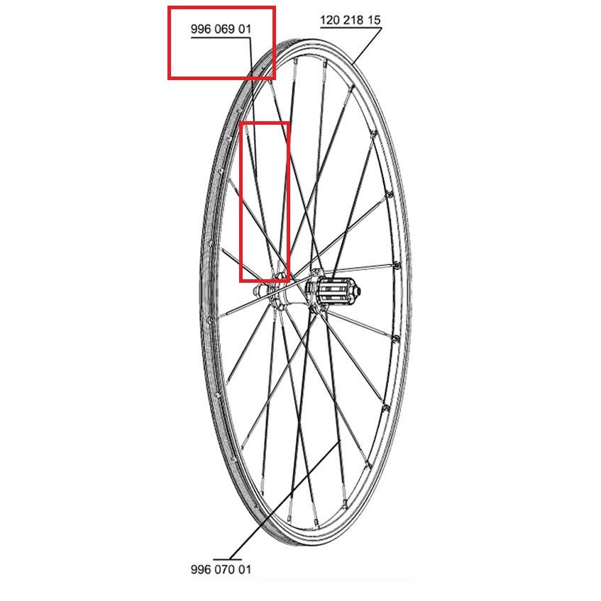 KIT 10 RAZZE MAVIC AV/AR CROSSRIDE UB 08 NERO