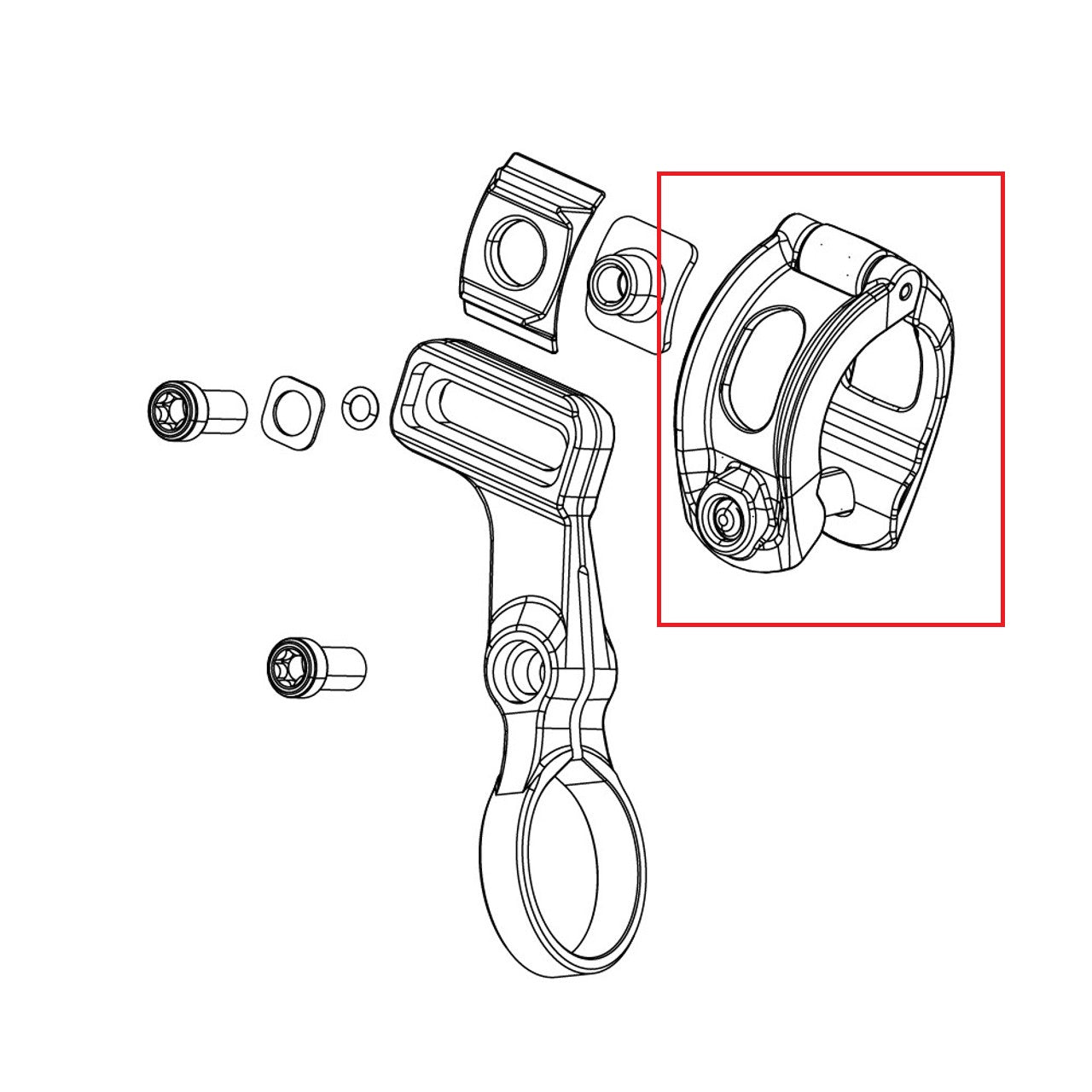 Morsetto SRAM MMX per controllo AXS POD (x1)