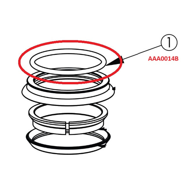 CANE CREEK 40 Guarnizione coperchio superiore 1-1/8" ZS44 Cuffia, blu