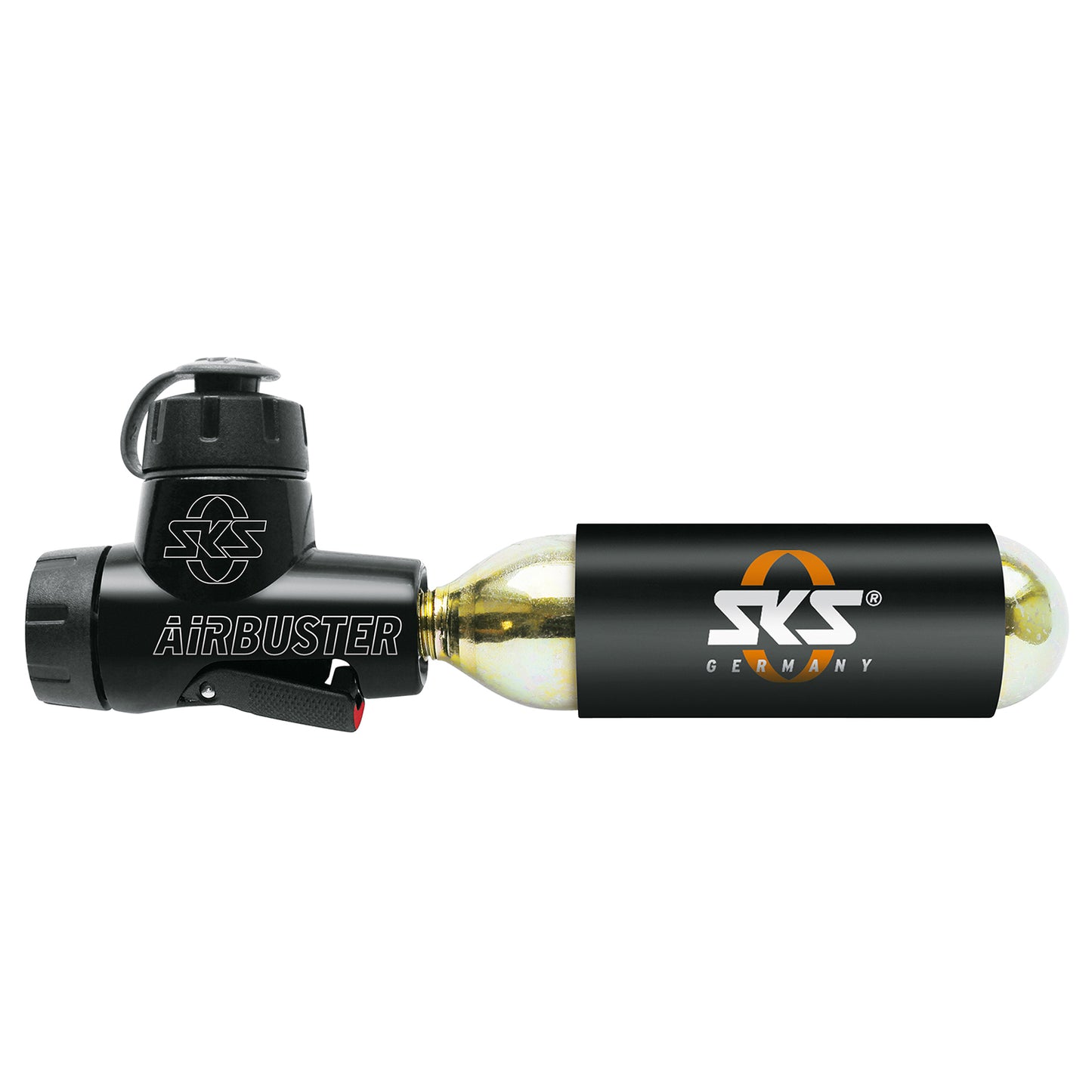 SKS GERMANY AIRBUSTER CO2 striker + cartuccia CO2 filettata da 16 g (x1)