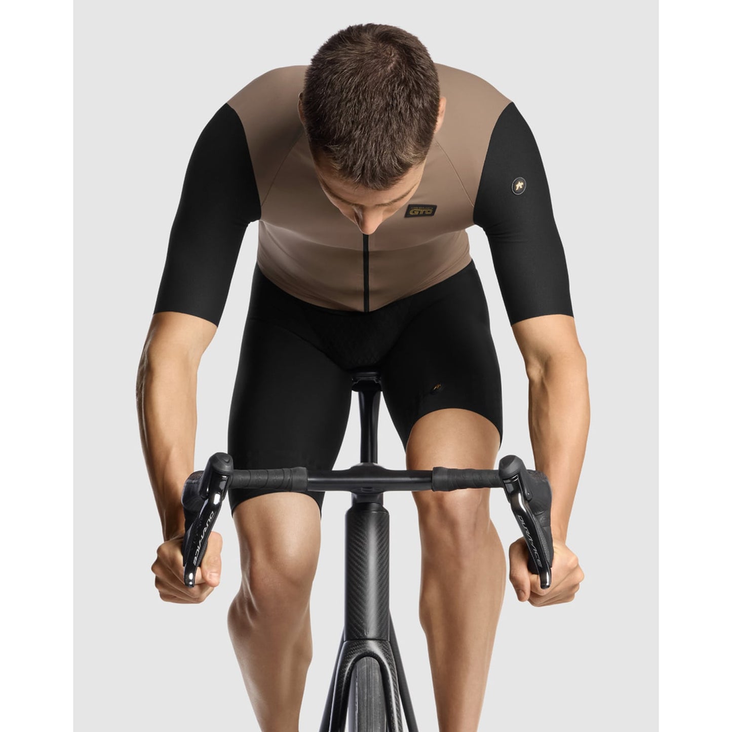 ASSOS EQUIPE RS S11 Maglia a maniche corte nero/beige