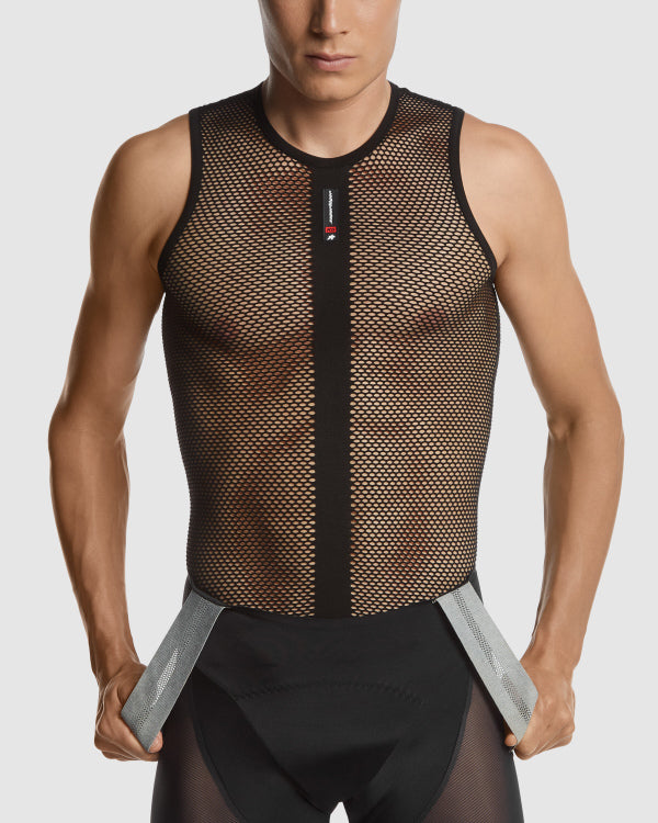 Intimo tecnico ASSOS SKIN LAYER SUPERLEGER senza maniche, nero