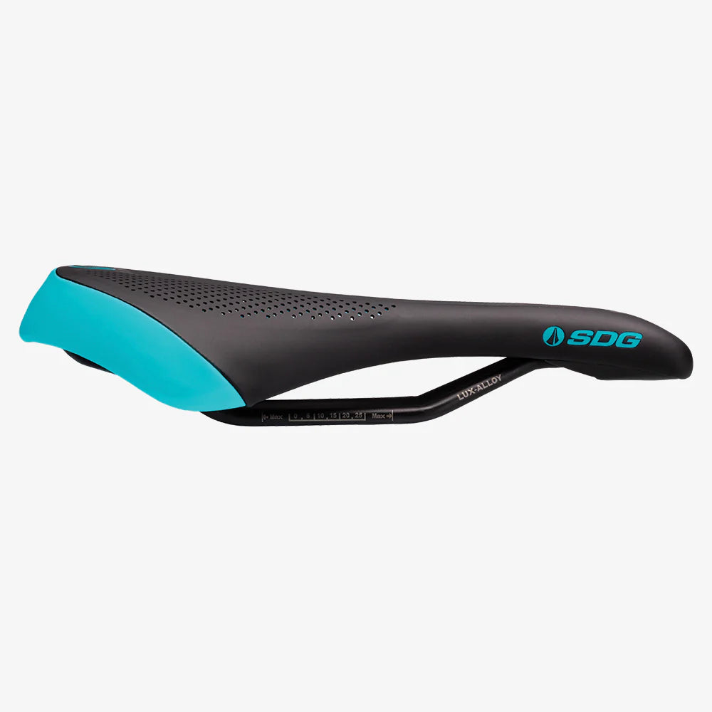 SDG ALLURE V2 Sella da donna con binari inux, nero/turchese in lega