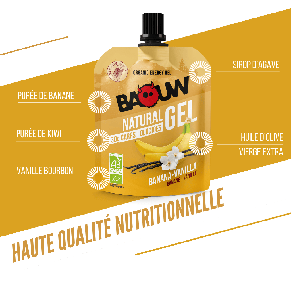BAOUW BIO Gel energetico banana-vaniglia (85g)