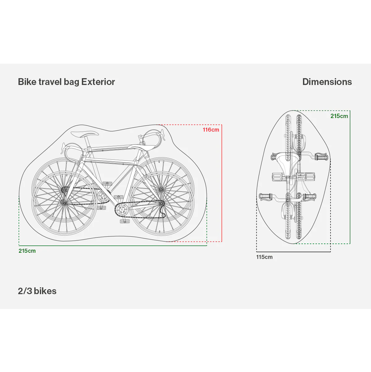 Copertura protettiva per portabici BUDS CAR BIKE RACK E RAIN COVER 2/3 biciclette