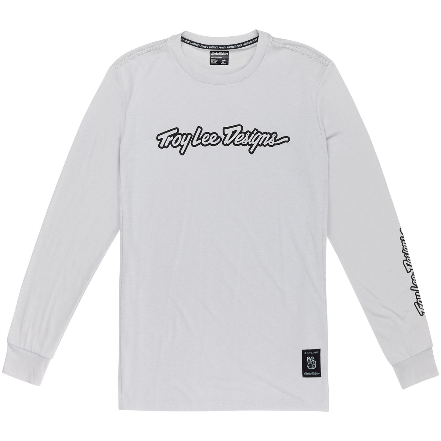 TROY LEE DESIGNS SKYLINE RIDE TEE SIGNATURE Maglia a maniche lunghe grigio 2025