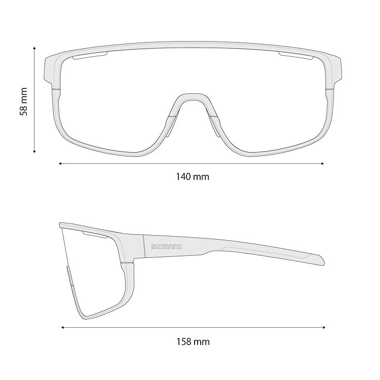 SHIMANO PULSAR 3 Occhiali da fuoristrada Ridescape nero opaco