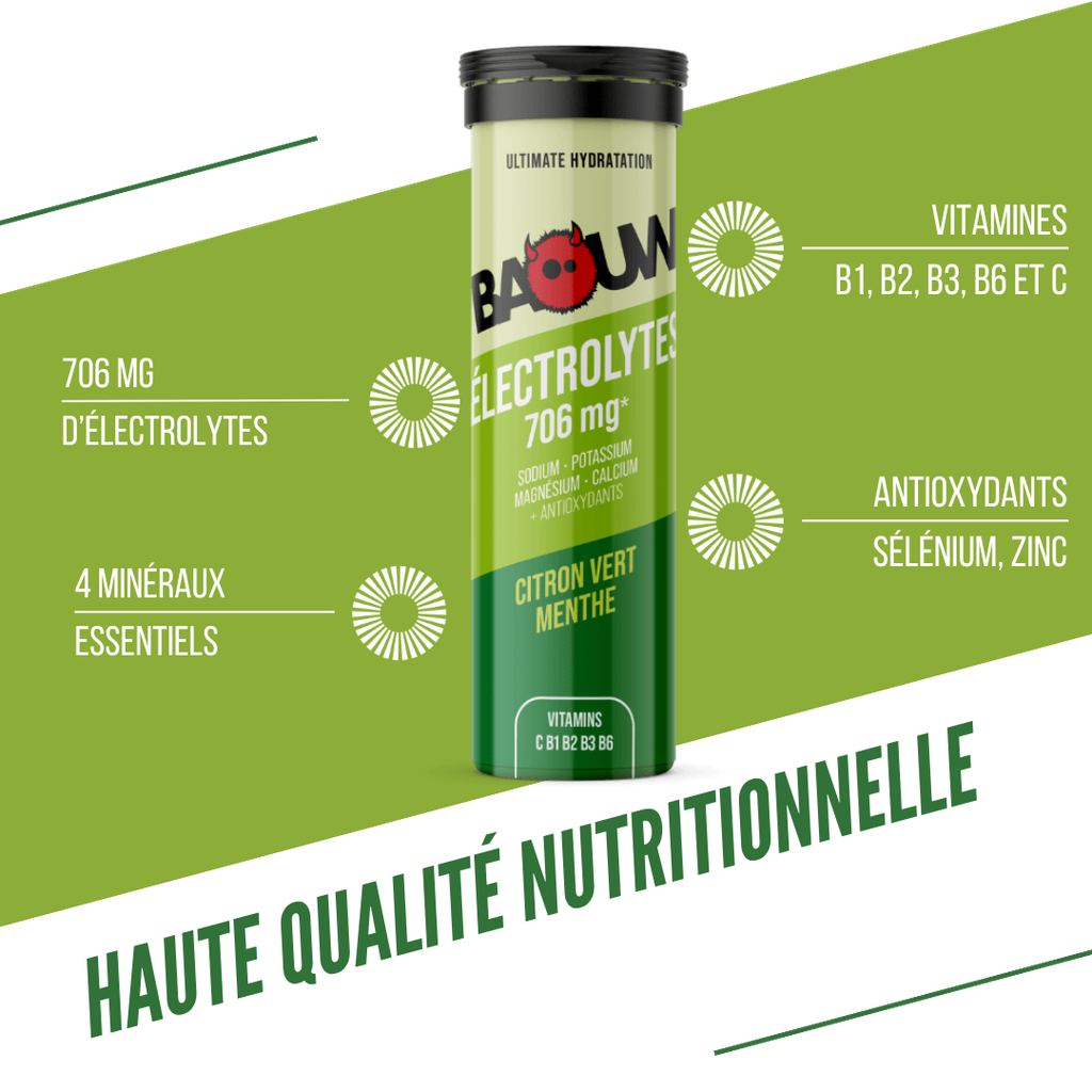 BAOUW Bevanda energetica (Tubo da 10 compresse) Lime/Menta