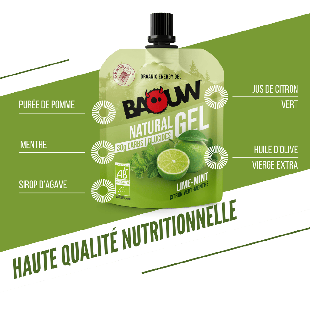 BAOUW Gel energizzante biologico al lime e alla menta (85 g)