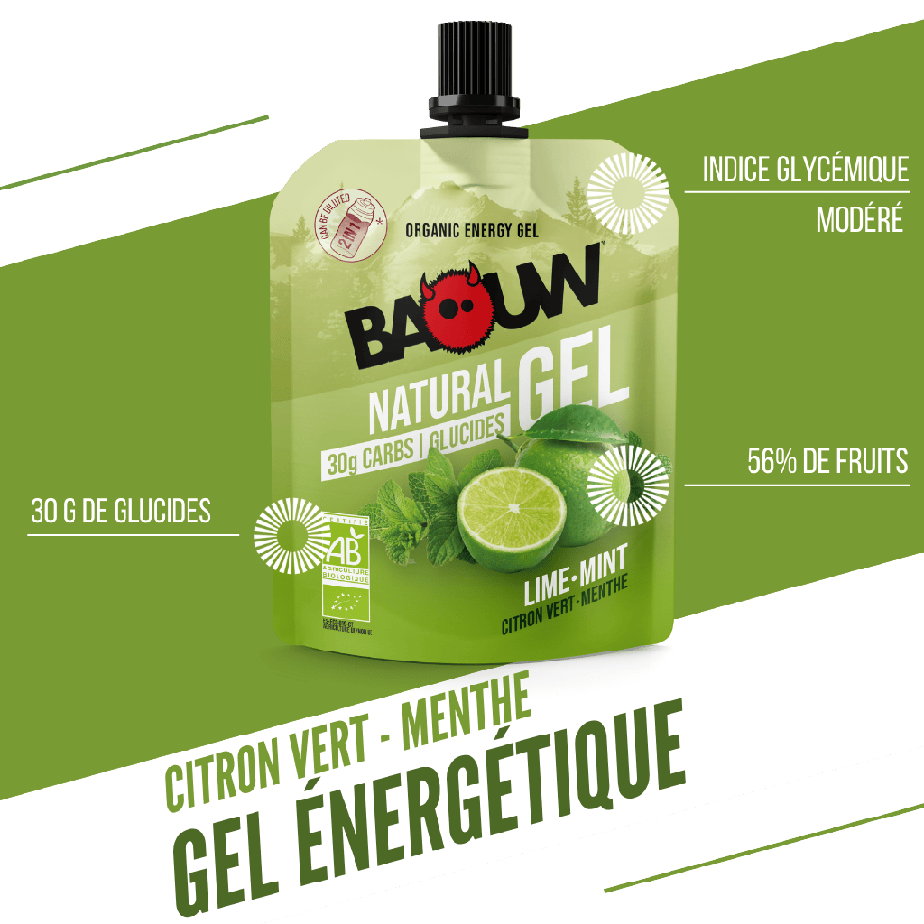 BAOUW Gel energizzante biologico al lime e alla menta (85 g)