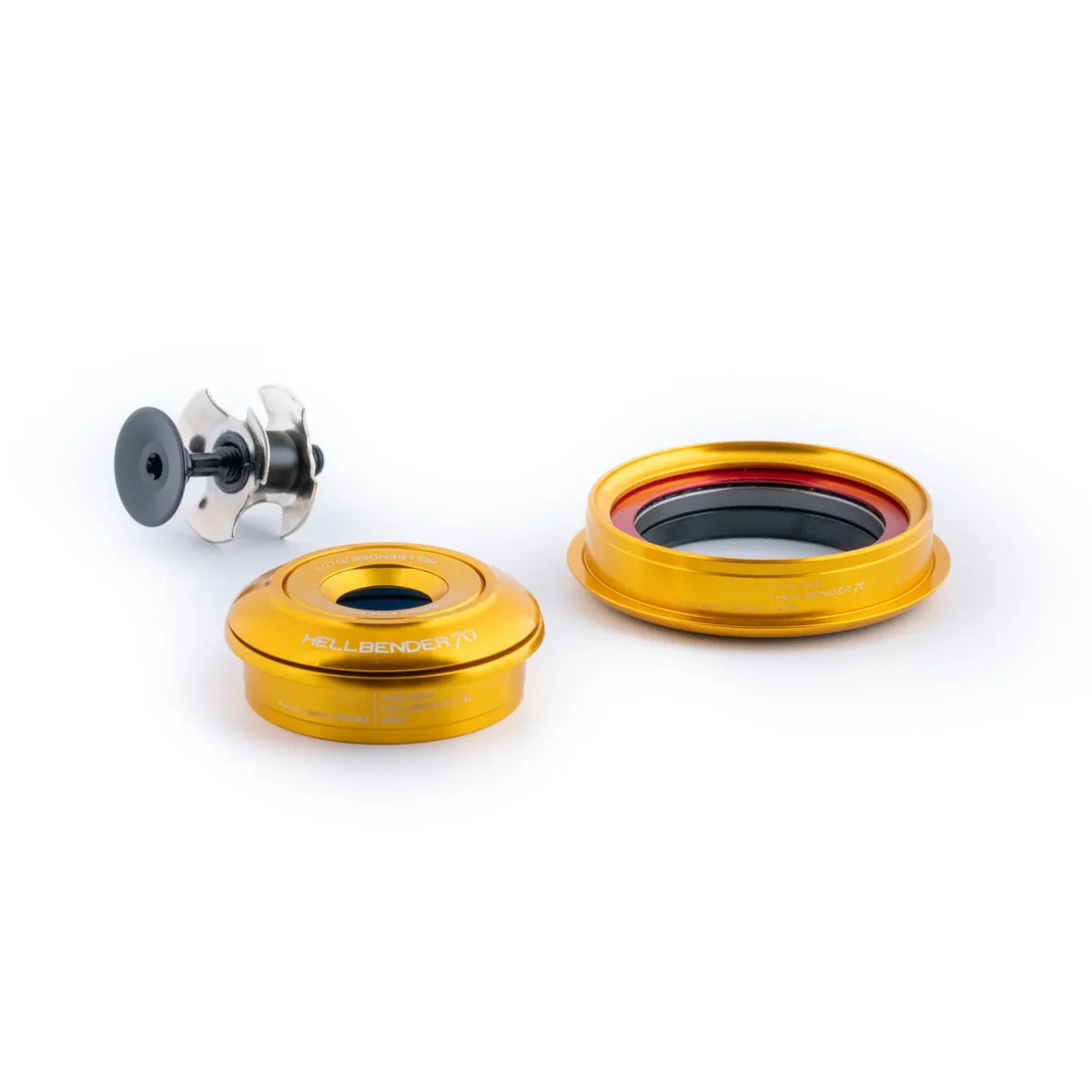 Serie sterzo integrata conica CANE CREEK Hellbender 70 Lite 1"1/8-1.5" IS42/IS52 oro