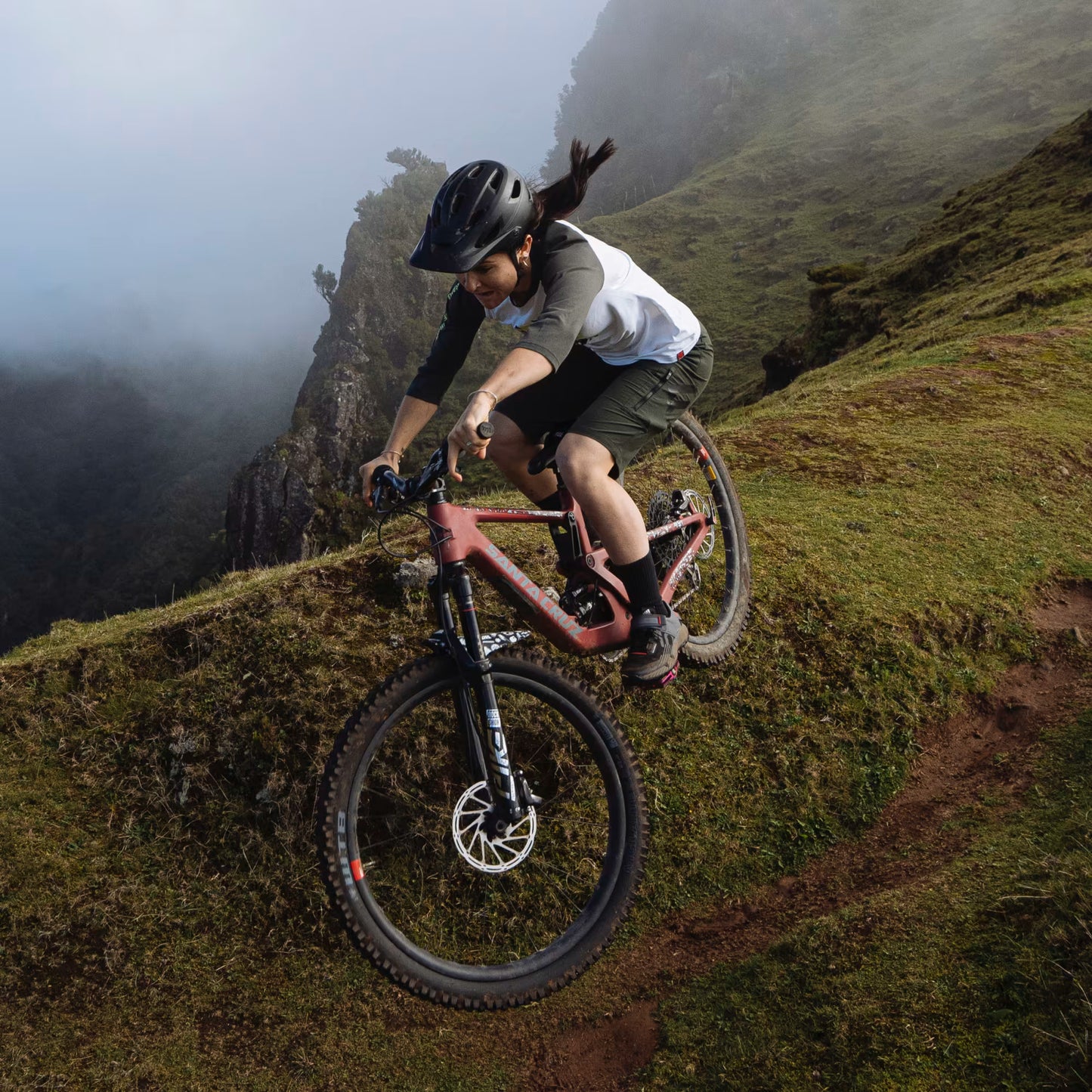 Five Ten TRAILCROSS CLIP-IN Scarpe MTB Donna Nero/Rosso