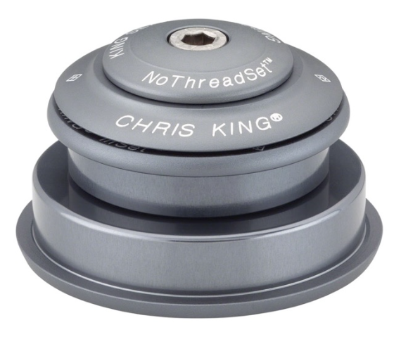 CHRIS KING INSET 2 Cuffia semi-integrata 1"1/8-1,5" ZS44/ZS56 Grigio opaco