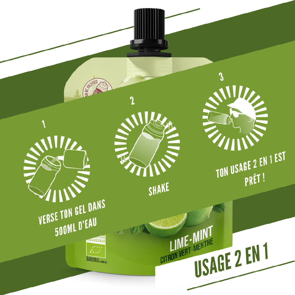 BAOUW Gel energizzante biologico al lime e alla menta (85 g)