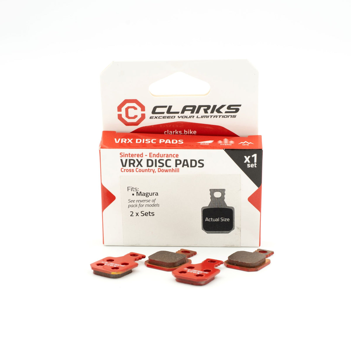 Pastiglie freno CLARKS VRX866C metalliche – Magura MT5 / MT7 (4 pistoni)