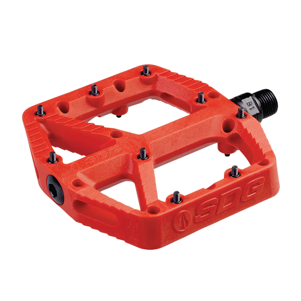 Pedali piatti SDG COMP Composite Rosso