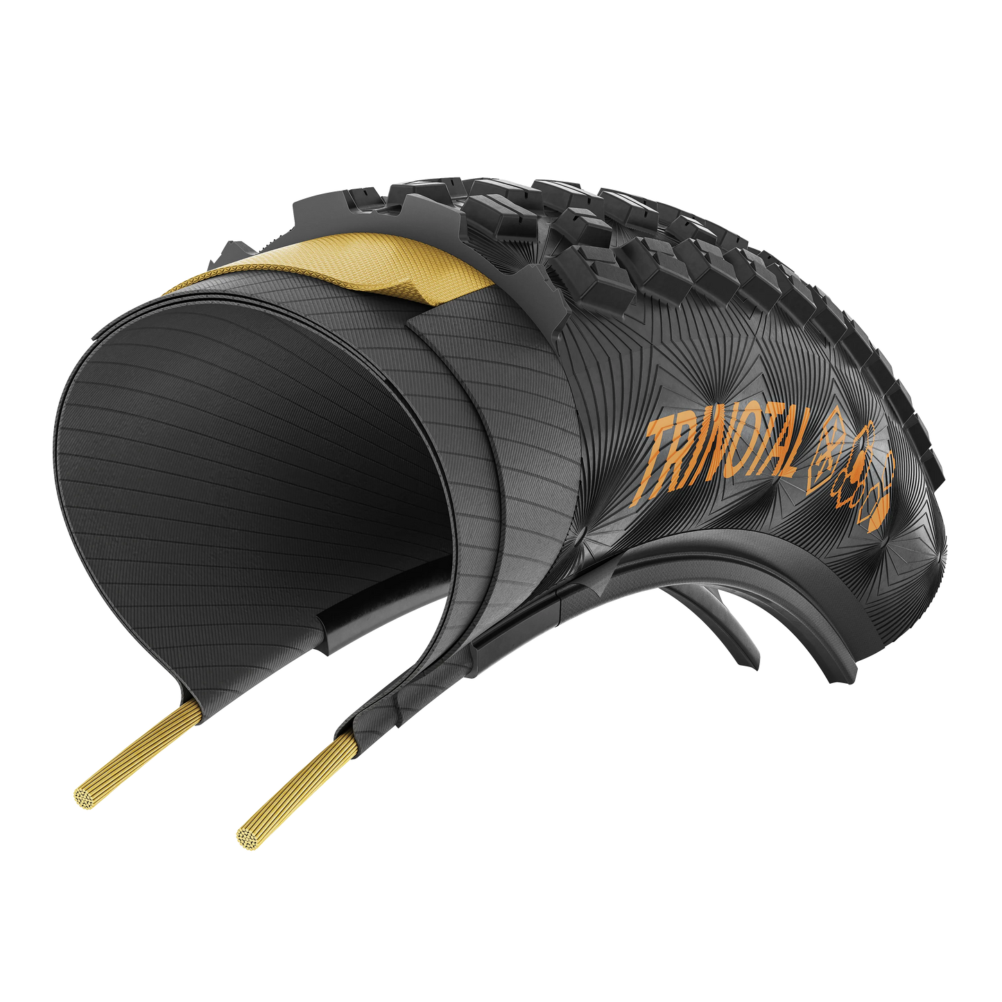 CONTINENTAL TRINOTAL Trail Rapid 29x2.40 Tubeless Ready Morbido Nero Copertoni
