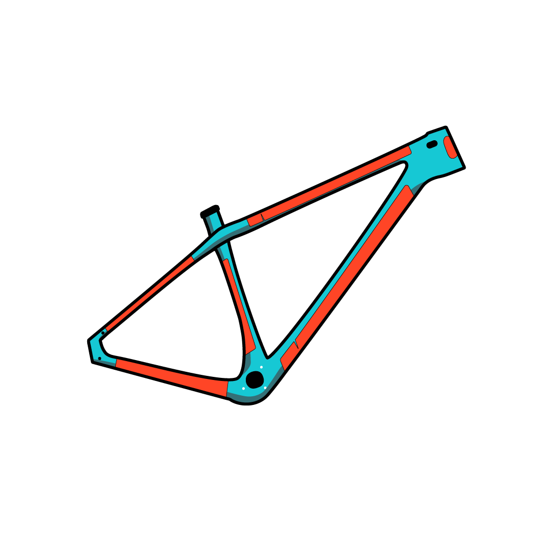 RIDE WRAP RIVESTITO Telaio semirigido Tappetino adesivo di fi nizione