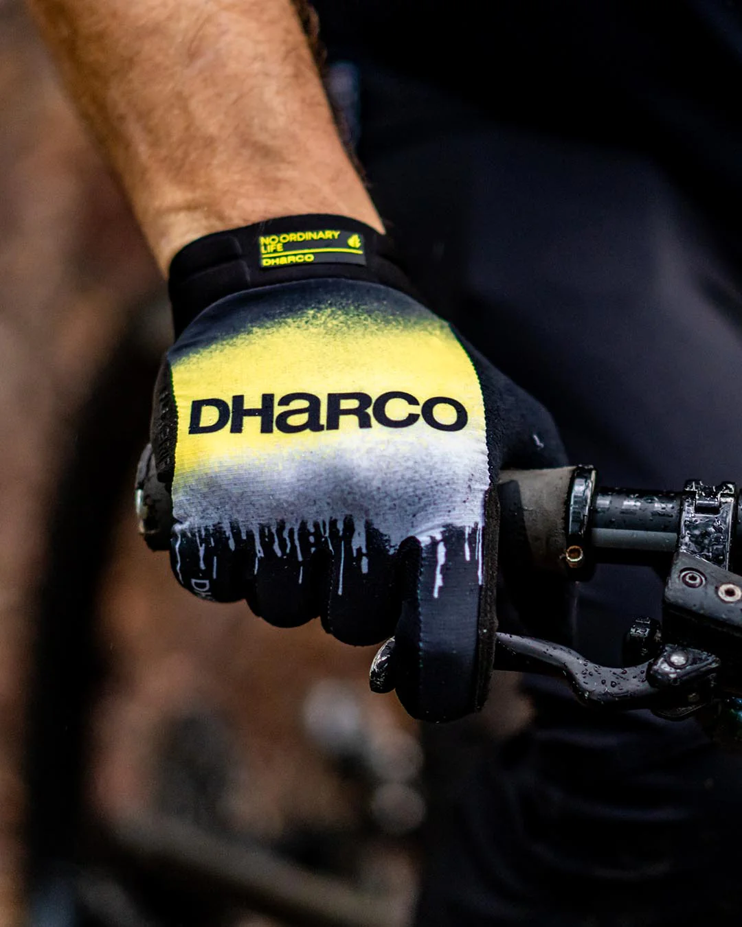 Guanti DHARCO RACE ACID RAIN Nero/Giallo