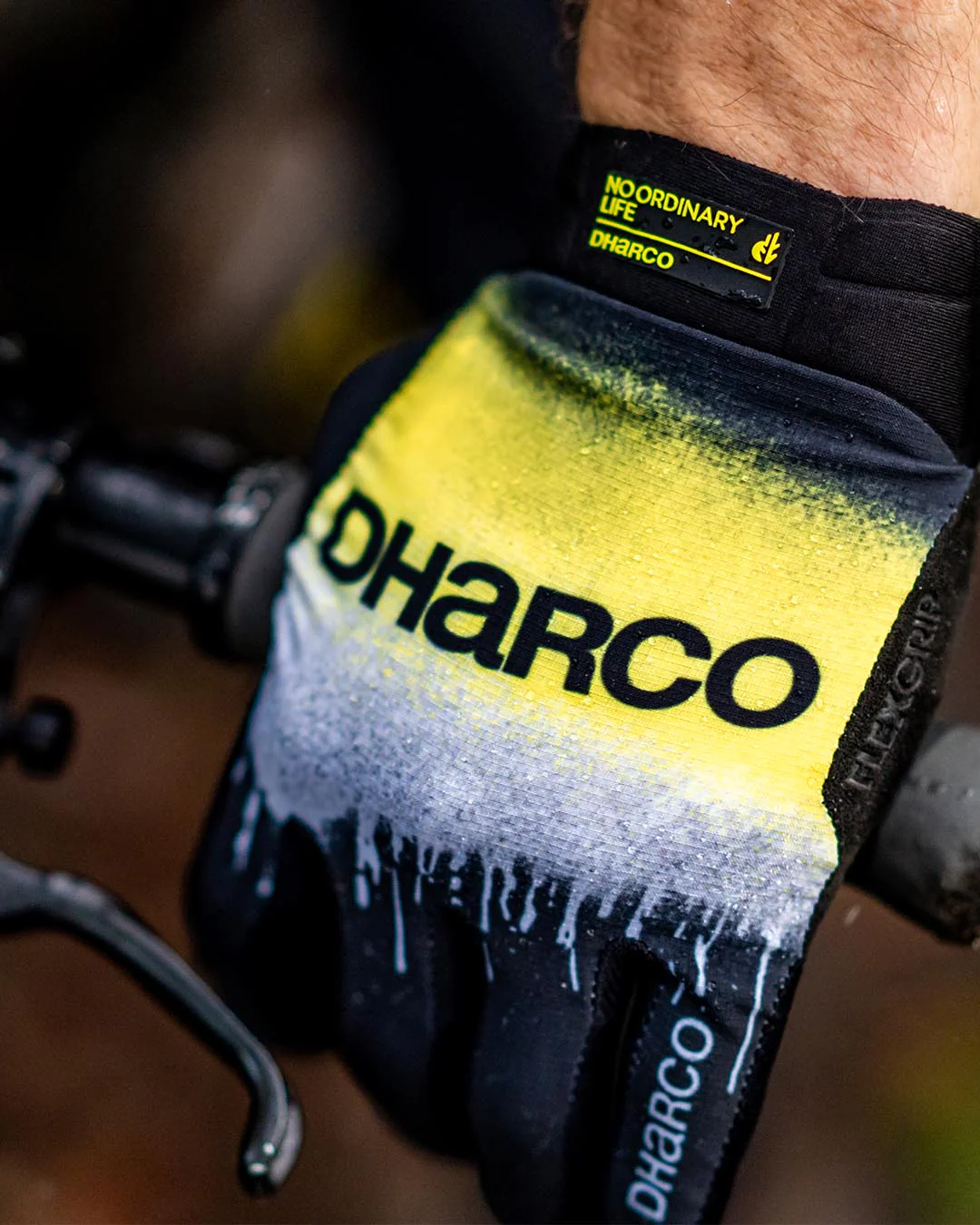 Guanti DHARCO RACE ACID RAIN Nero/Giallo