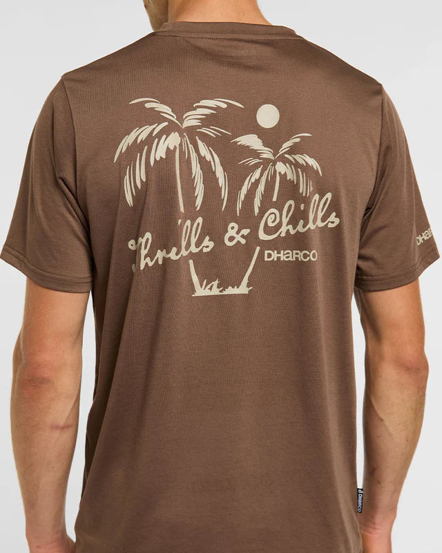 DAHRCO TECH HUSK Maglietta a maniche corte marrone