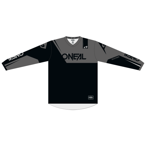 O'NEAL ELEMENT RACEWEAR Maglia a maniche lunghe Junior Nero/Grigio
