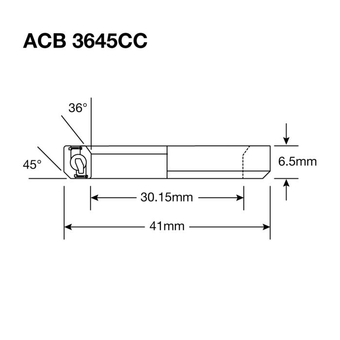 CUSCINETTI ENDURO ABEC 5 - Ossido nero - 30,2x41x6,5 (36x45°) ACB