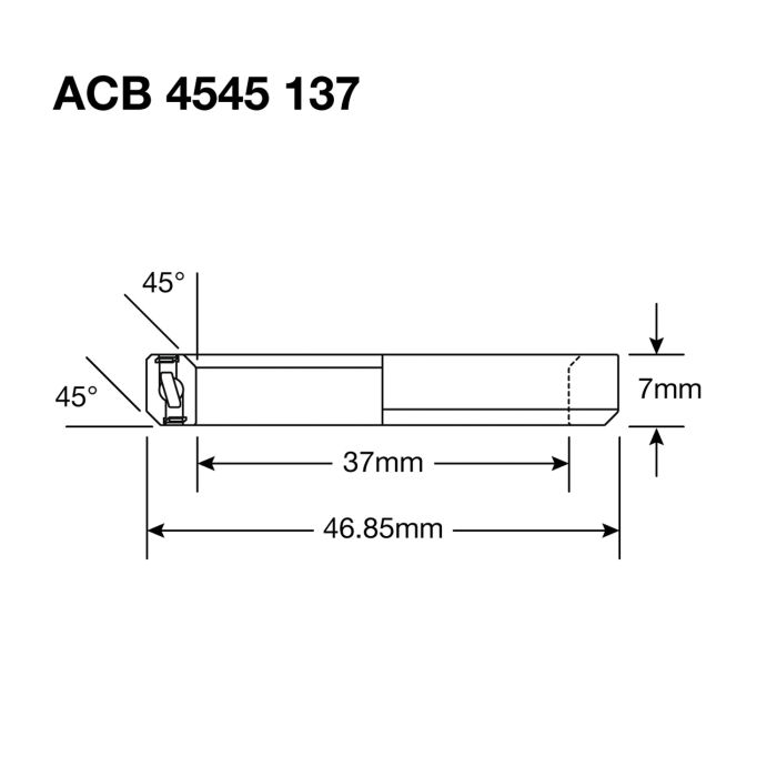 Cuscinetti sterzo ENDURO 137 SS - 440c Stainless - 37x46,85x7 (45x45°) ACB