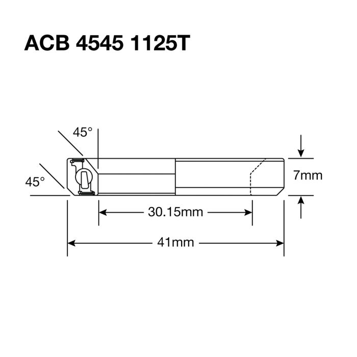 CUSCINETTI ENDURO 1125T - Cuscinetto sterzante inox 440c 30,15x41x7 (45x45°) ACB