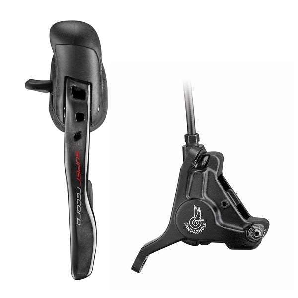 Leva Sinistra e Pinza Anteriore 160mm CAMPAGNOLO SUPER RECORD Flat Mount Senza Disco