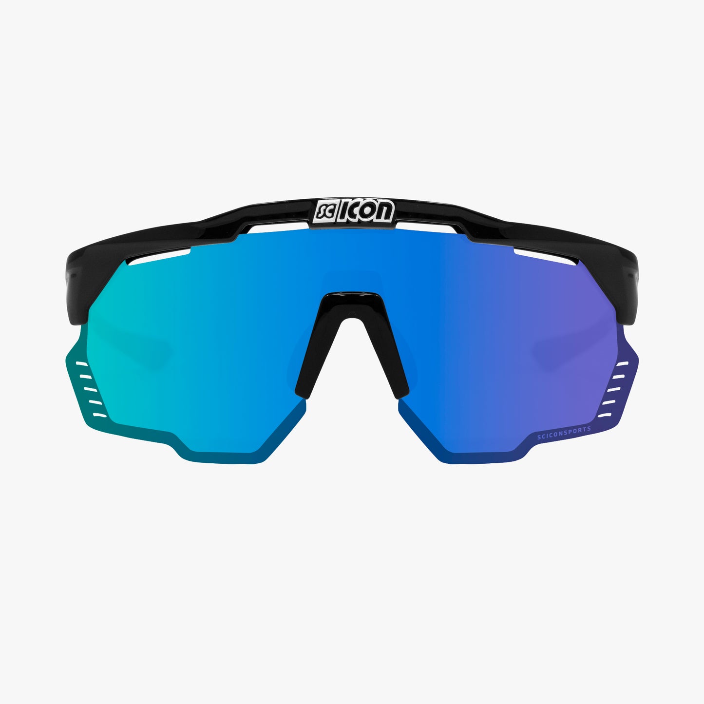 Occhiali da sole SCICON AEROSHADE KUNKEN Nero Multimirror Blu