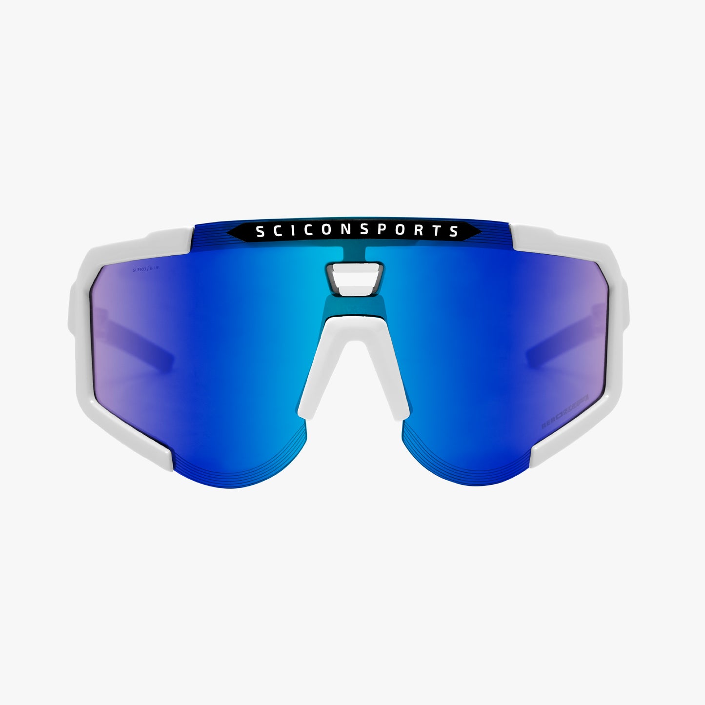 Occhiali SCICON AEROSCOPE Bianco Multimirror Blu